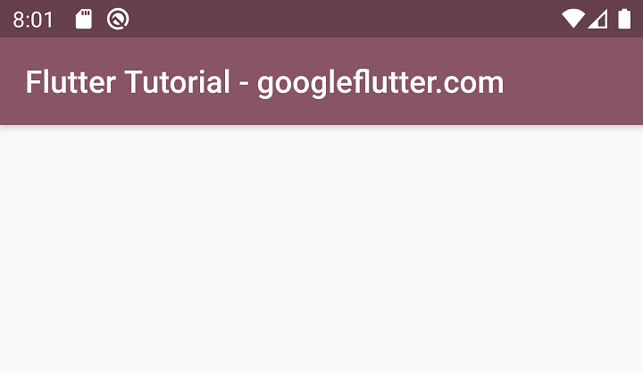 Flutter App Bar Background Color